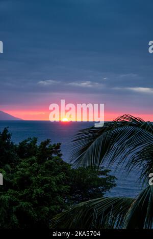 Sunset Over the Sea Stock Photo
