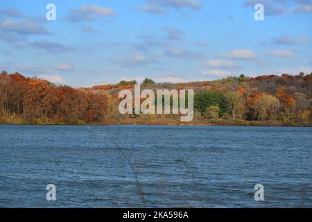 Fall colors in Southwestern Wisconsin Stock Photo