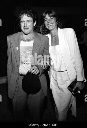 Robin Williams and Valerie Velardi Circa 1980's Credit: Ralph Dominguez ...