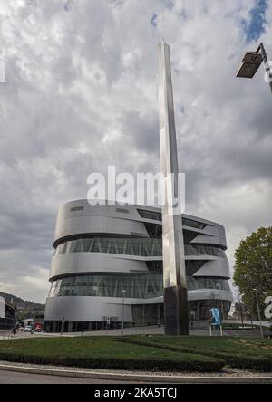 Stuttgart, Germany. 28th Oct, 2022. Mercedes Benz Museum in Stuttgart. (Photo by Igor Golovniov/SOPA Images/Sipa USA) Credit: Sipa USA/Alamy Live News Stock Photo