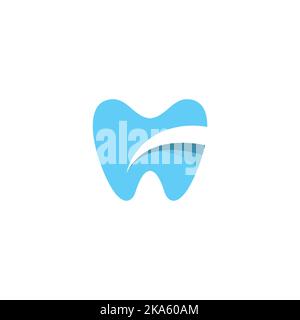 Dental Logo. Creative dental clinic logo vector. Abstract dental symbol icon with modern design style. Stock Vector