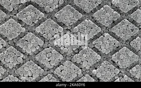 Polystyrene cells foam view as background Stock Photo