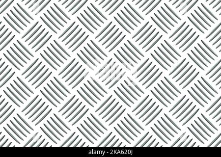 Stainless steel checkerplate industry realistic seamless pattern Stock Vector