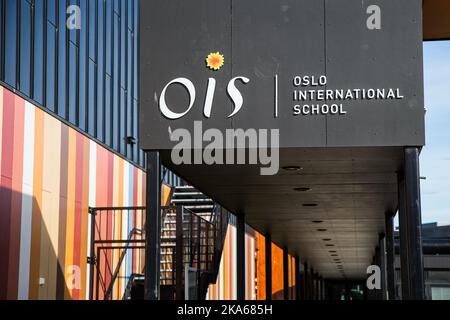 Oslo 20140617. The Oslo International School at Bekkestua, to the immediate south-west of Oslo, pictured Tuesday June 17, 2014. Norwegian Princess Ingrid Alexandra will attend this school from the autumn onwards. Photo: Audun Braastad / NTB scanpix  Stock Photo