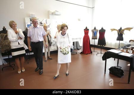 Oslo, Norway 20150817. HM Queen Sonja opens Edvard Munch high school in