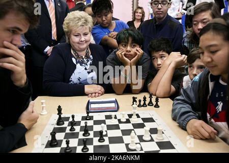 Magnus Carlsen, the Norwegian chess player who came to international  attention after winning the C group of the Corus Chess Tournament in  January 2004 at the age of thirteen, plays against Armenian