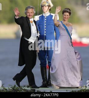 FILEPHOTO. Author and artist Ari Behn died on Christmas day, 25th. dec. 2019. Stockholm, Sweden 20130608. Wedding Princess Madeleine and Chris O'Neill. Princess Märtha Louise and Ari Behn arrive in Drottningholm outside Stockholm, Sweden on Saturday evening. Photo: Lise Aaserud / NTB scanpix [  Stock Photo