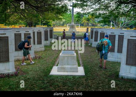 Rabaul Memorial, Rabaul War Cemetery, Kokopo, Papua New Guinea Stock Photo