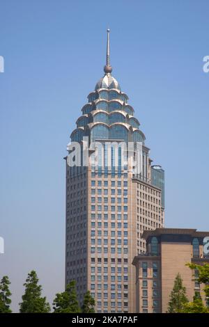 a high rise building looking like the chrysler building in downtown ...