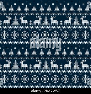 Seamless Christmas pattern in a dot Stock Vector Image & Art - Alamy