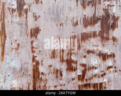 Scratched surface with paint and rust stains - stock photo Stock Photo