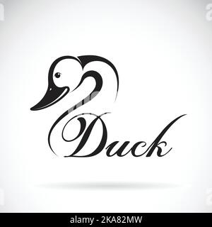 Vector of a duck design on a white background. Easy editable layered vector illustration. Wild Animals. Stock Vector