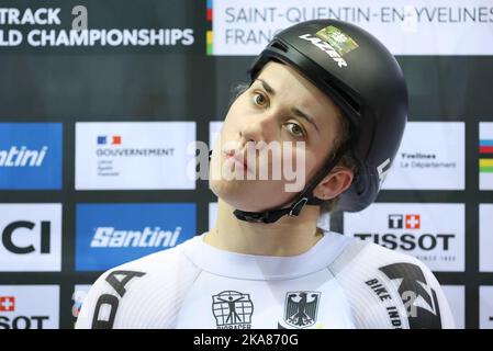 Pauline Grabosch from Germany at the 2022 UCI Track Cycling World