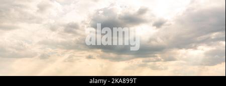 Dramatic sky background. Stormy clouds in dark sky. Moody cloudscape Stock Photo