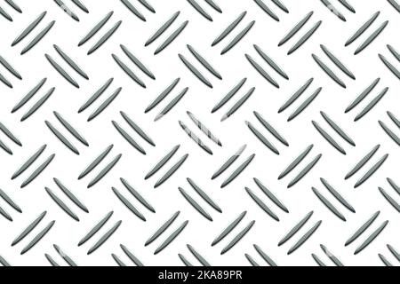 Stainless steel checker plate industry realistic seamless pattern Stock Vector