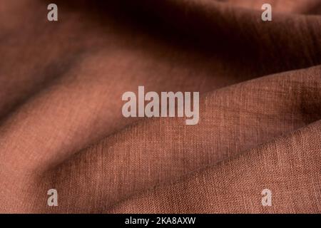 Natural linen fabric texture. Linen pattern texture background. Stripes of fabric Stock Photo