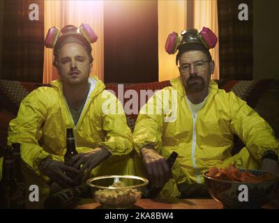 Breaking Bad  Aaron Paul & Bryan Cranston Stock Photo