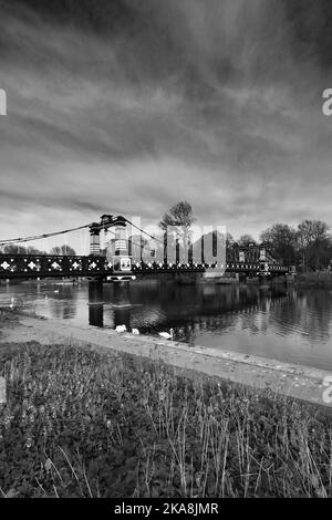 The Ferry bridge over the river Trent, Burton Upon Trent town, Staffordshire, England; UK Stock Photo