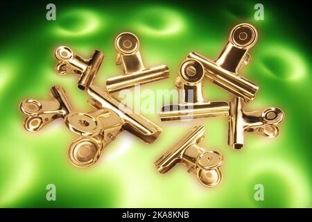 Bulldog Clips Stock Photo