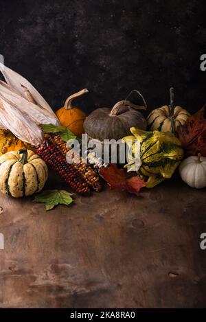 Autumn still life with pumpkin Stock Photo