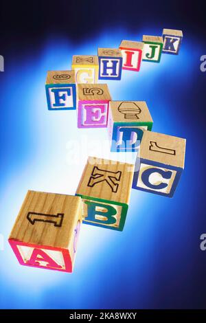 colourful blocks with numbers Stock Photo - Alamy