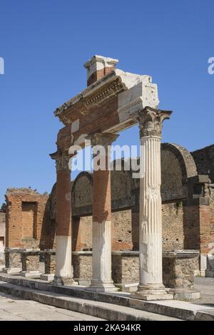 Pompeii ruins Campania Italy Europe Stock Photo