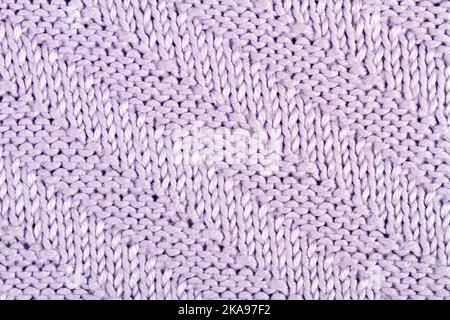 Purple Knitted fabric background or texture Stock Photo