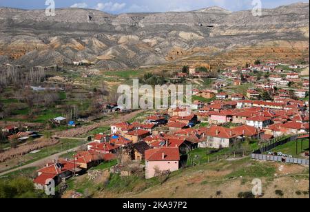 Sariyar Village is an old Turkish village located in Ankara. Stock Photo