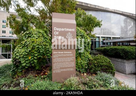 November 1, 2022, Washington, District of Columbia, United States: The U.S. Department of State Harry S Truman Building in Washington, DC (Credit Image: © Michael Brochstein/ZUMA Press Wire) Stock Photo