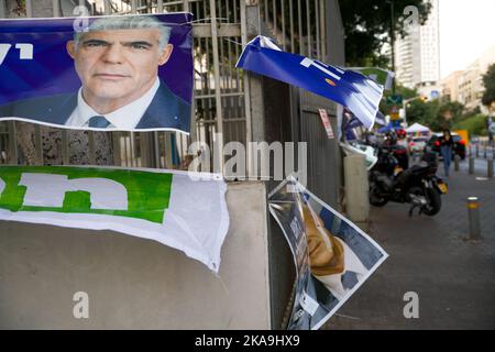 Tel Aviv, Israel. 01st Nov, 2022. Highest Israeli voter turnout since 1999, at the fifth national elections in four years time. Tel Aviv, Israel on Nov. 1, 2022. (Photo by Matan Golan/Sipa USA) Credit: Sipa USA/Alamy Live News Stock Photo