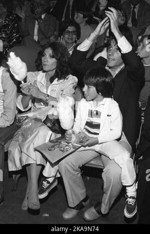 Henry Winkler with wife, Stacey Weitzman and stepson Jed Weitzman at Ringling Bros. and Barnum & Bailey Circus 1979.  Credit: Ralph Dominguez/MediaPunch Stock Photo