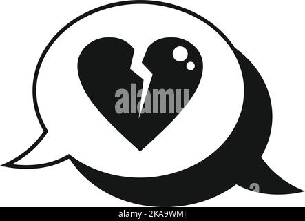 Dislike stop icon simple vector. Social media. Fail mistake Stock Vector