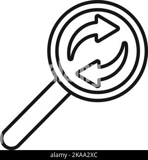 Redesign icon outline vector. Web ui. Creative studio Stock Vector