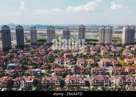 The Ciputra Villa buildings in China aerial view Stock Photo - Alamy