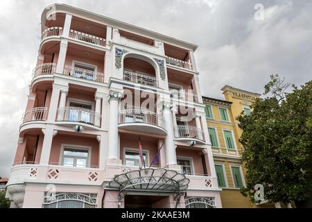 Hotel Mozart, 1894, Lungomare, Franz Joseph Promenade, Opatija, Croatia Stock Photo