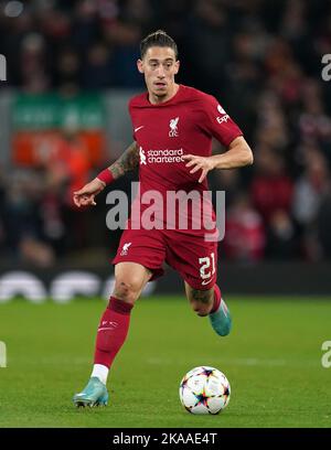 Kostas Tsimikas Of Liverpool During The UEFA Europa League, Group E ...