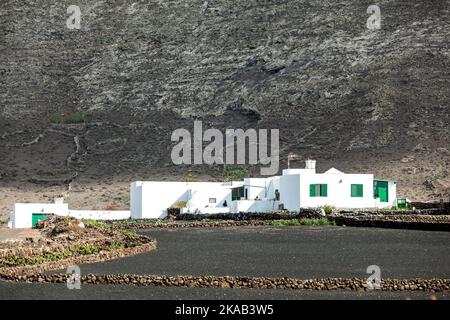 old farmouse in Lanzarote Stock Photo