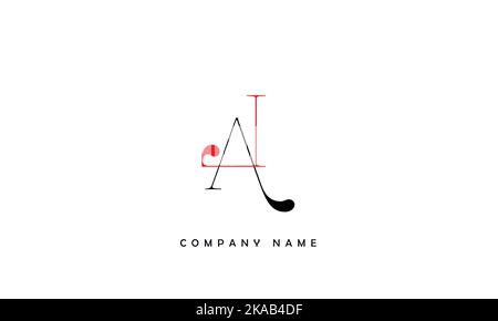 AL, LA  Abstract Letters Logo Monogram Stock Vector