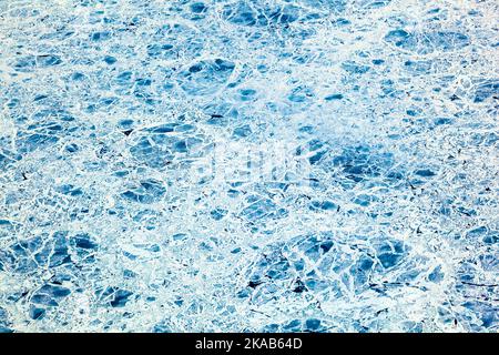 sheet of ice floating on the arctic ocean Stock Photo