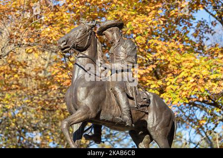 Statue in Crapo Park in Burlington, Iowa of Union Army General John ...