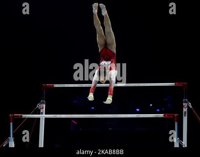 Luo Rui Liverpool, Britain. 1st Nov, 2022. Luo Rui of team China competes on ...