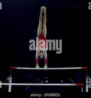 Luo Rui Liverpool, Britain. 1st Nov, 2022. Luo Rui of team China competes on ...