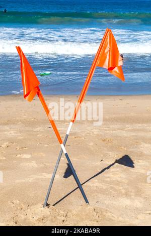 forbidden sign at beautiful Hermosa Beach in California Stock Photo - Alamy