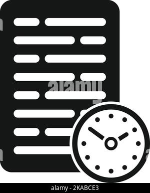 Time control icon simple vector. Project clock 14865756 Vector Art at  Vecteezy