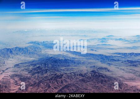 The Baba Mountain range of the Hindu Kush between Kabul and Kandahar in Afghanistan Stock Photo