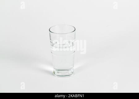 glass with water with white background Stock Photo