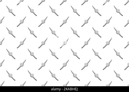 Stainless steel diamondplate industry realistic seamless pattern Stock Vector