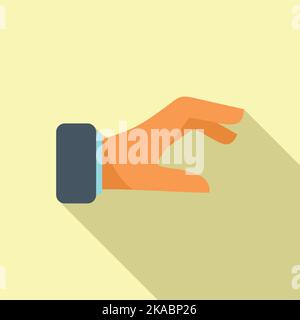 Peace sign icon flat vector. Finger hold. Gesture hand Stock Vector
