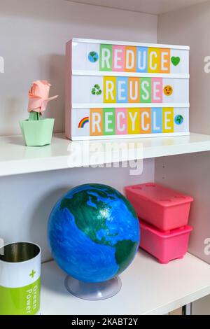 Reduce, Reuse, and Recycle resources concept symbols Stock Photo - Alamy