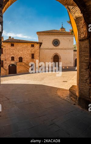 Spello. Ancient atmosphere in the medieval village Stock Photo